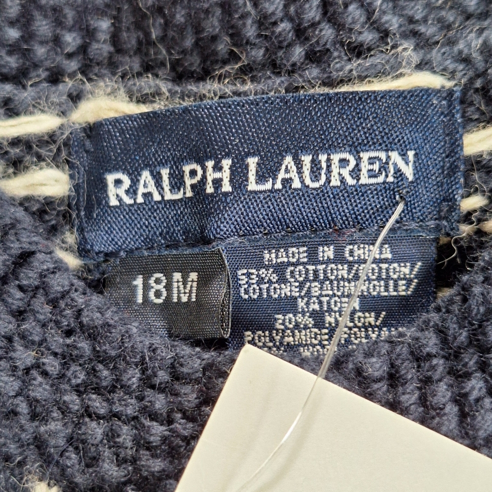 Ralph Lauren NWT Blue Bear sweater 18 Months - Picture 2 of 9